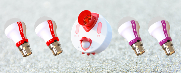 DYUTON Automatic bulb holder , led bulb , reusable led , best light in the world , lighting innovation